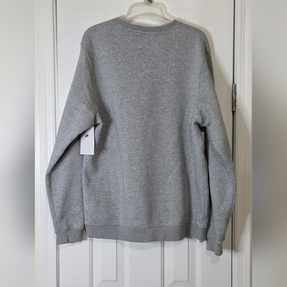 * Nike Mens Michigan State Spartan Primary Stack Crewneck Sweatshirt Gray Large - Picture 3 of 16